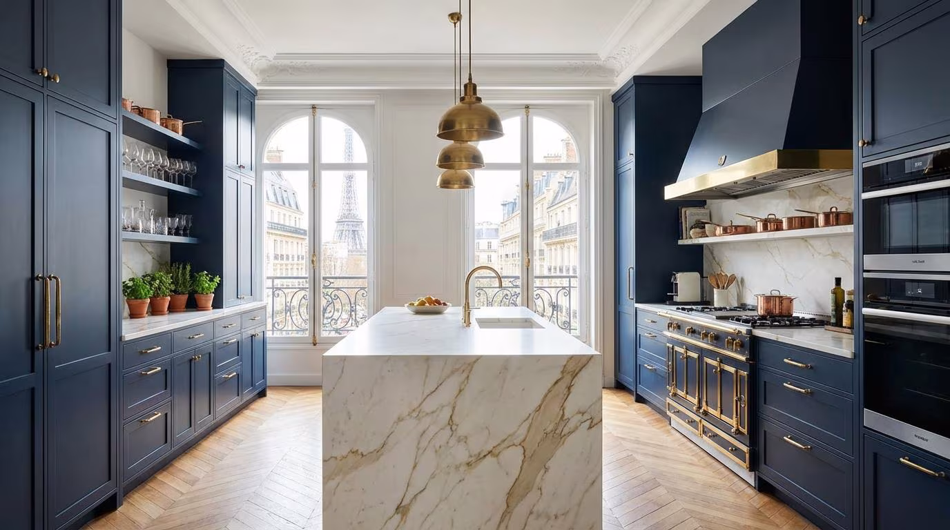 pilotage renovation cuisine Paris 16