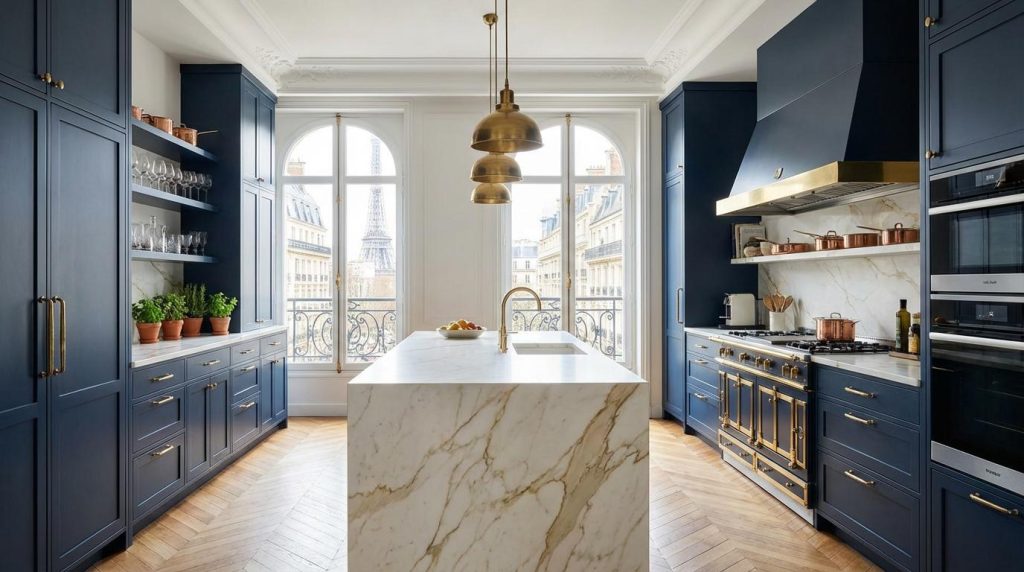 pilotage renovation cuisine Paris 16