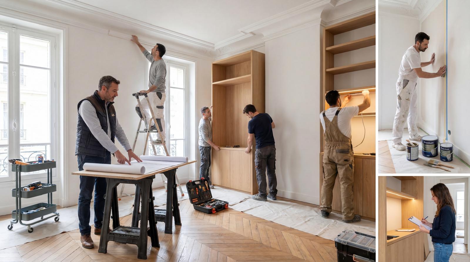 pilotage renovation menuiserie appartement